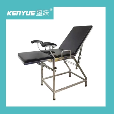 Bàn khám phụ khoa màu đen đơn giản bằng thép không gỉ Giường khám phụ khoa