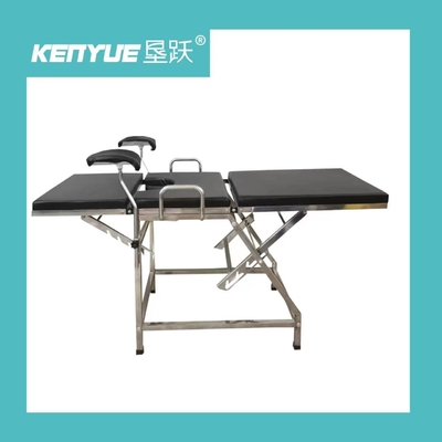 Bàn khám phụ khoa màu đen đơn giản bằng thép không gỉ Giường khám phụ khoa
