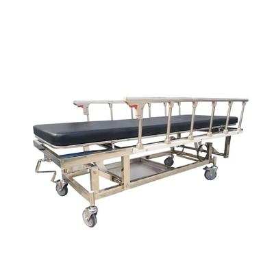 Xe đẩy xe cấp cứu khẩn cấp bằng tay bằng thép không gỉ có thể điều chỉnh độ cao
