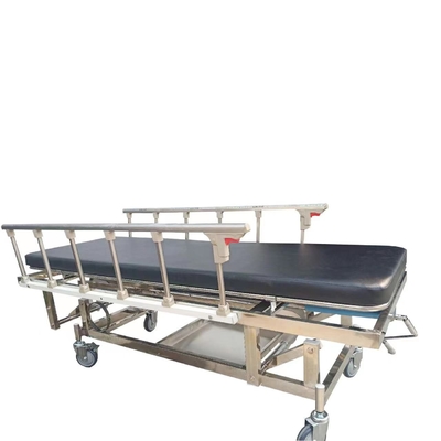Xe đẩy xe cấp cứu khẩn cấp bằng tay bằng thép không gỉ có thể điều chỉnh độ cao