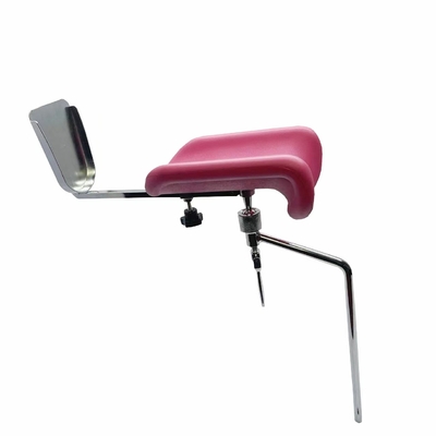 Giá đỡ 304 Bảng phụ khoa Phụ kiện cho bệnh viện Giá đỡ chân màu hồng