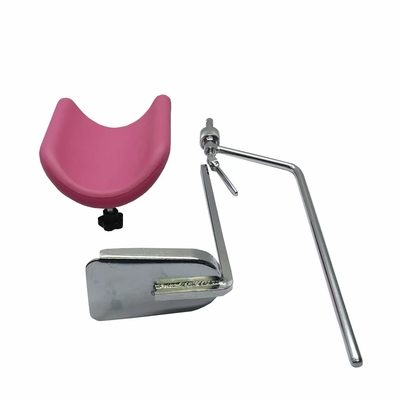 Giá đỡ 304 Bảng phụ khoa Phụ kiện cho bệnh viện Giá đỡ chân màu hồng