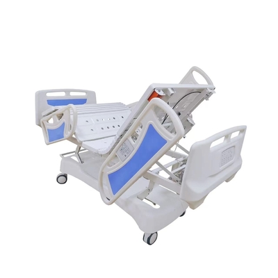 Chế độ điều chỉnh Blue Electric bệnh viện giường điều dưỡng 770mm Năm chức năng với nắp