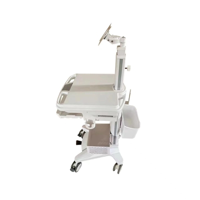 Alloy nhôm xe bệnh viện di động xe máy tính y tế ABS trắng
