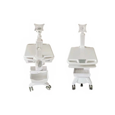 Alloy nhôm xe bệnh viện di động xe máy tính y tế ABS trắng