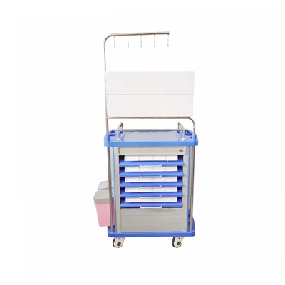 Xe giao thuốc bệnh viện với bánh xe màu xanh Xe giao thuốc