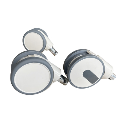 6 inch Central Control Wheel TPR + PP 32 * 50mm Với phụ kiện y tế bánh xe màu trắng