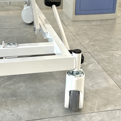 Xe đẩy xe cứu thương thủy lực màu xanh lam cho bệnh viện y tế