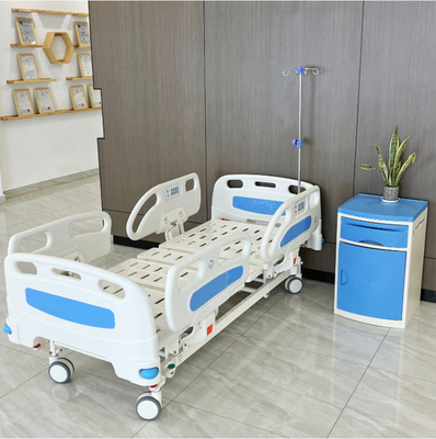 Giường bệnh viện điện có thể điều chỉnh màu xanh Giường bệnh viện năm chức năng