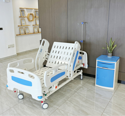 Giường bệnh viện điện có thể điều chỉnh màu xanh Giường bệnh viện năm chức năng