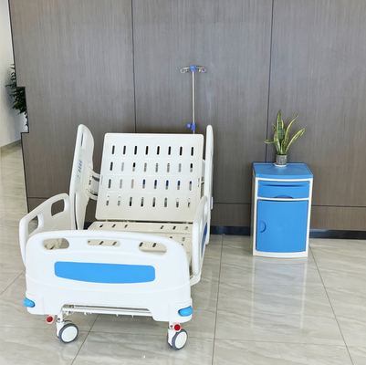 Giường bệnh viện điện có thể điều chỉnh màu xanh Giường bệnh viện năm chức năng