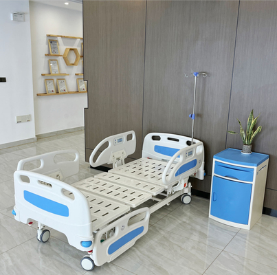 Giường bệnh viện điện có thể điều chỉnh màu xanh Giường bệnh viện năm chức năng