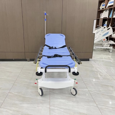 Thép không gỉ máy bơm thủy lực Trolley đệm cho bệnh nhân