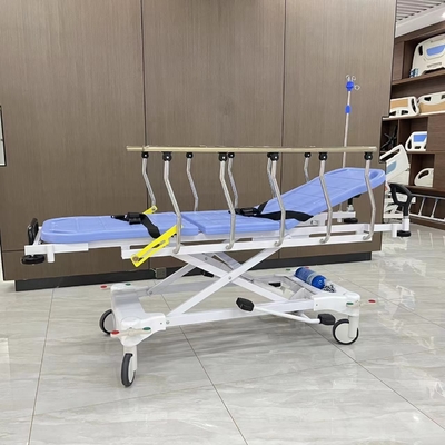 Thép không gỉ máy bơm thủy lực Trolley đệm cho bệnh nhân