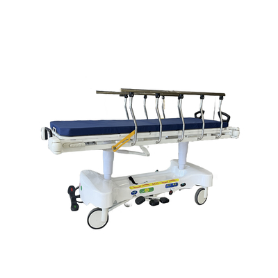 Độ cao điều chỉnh máy kéo khẩn cấp thủy lực 2 lớp Bệnh viện Bệnh nhân vận chuyển xe đẩy