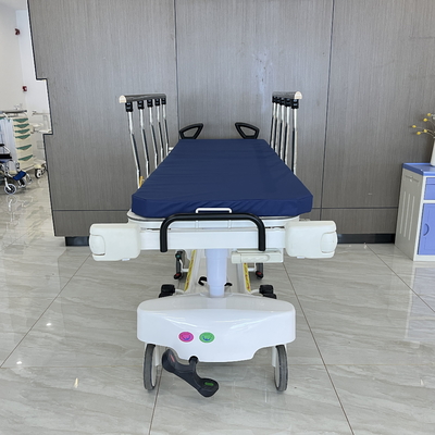 Độ cao điều chỉnh máy kéo khẩn cấp thủy lực 2 lớp Bệnh viện Bệnh nhân vận chuyển xe đẩy