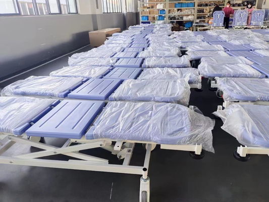 Blue Hydraulic Ambulance Stretcher Trolley kim loại nhập khẩu cho bệnh nhân