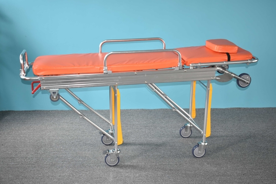 Chế độ phục hồi bệnh nhân chất lượng cao Trolley vật liệu hợp kim nhôm sản phẩm y tế gấp xe cứu thương