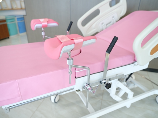 Bàn khám phụ khoa thủ công với tấm lưng điều chỉnh tùy chỉnh điều chỉnh