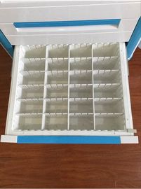 Khung hợp kim nhôm Xe đẩy dụng cụ y tế Đa chức năng Bệnh viện cơ thể ABS Xe đẩy y tế