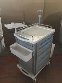 Xe đẩy y tế bằng thép không gỉ, Bệnh viện Icu Xe đẩy khẩn cấp Giao thuốc