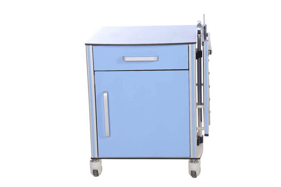 Tủ đầu giường bệnh viện Mute Caster ABS với bảng viết có thể gập lại