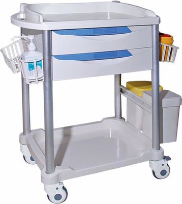 Khóa đường vào màu hồng Xe đẩy nhựa ABS xử lý bằng thép có ngăn kéo