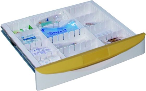 Hợp kim nhôm 70mm 4 xe đẩy y tế có ngăn kéo