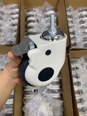 Giường y tế Bệnh viện Bánh xe câm Bánh xe nhựa có phanh ABS Vỏ ngoài