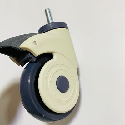 Bánh xe nội thất 3 inch Bánh xe y tế có ren tấm Bánh xe y tế