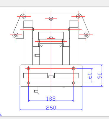 Giá đỡ bằng hợp kim nhôm đầy đủ Phụ kiện giường bệnh viện cho thanh ray bên