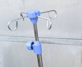 Giường bệnh nhân 210cm Phụ kiện cực IV Phụ kiện bằng thép không gỉ Chân đế truyền dịch bằng thép không gỉ
