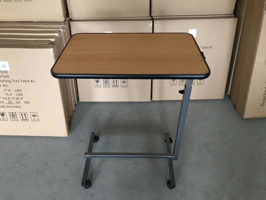 Bề mặt nghiêng 700mm 1010mm Khay giường bệnh viện Bàn ăn trên giường