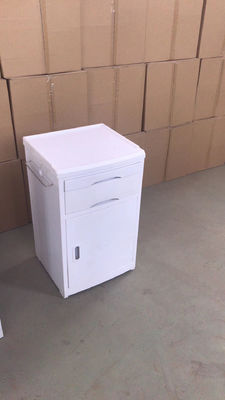 Bàn đầu giường y tế ABS có thể điều chỉnh Tủ đầu giường màu trắng