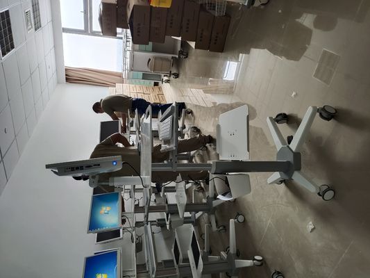 Có thể điều chỉnh độ cao Bàn làm việc Máy tính Xe đẩy Xe đẩy di chuyển tích hợp