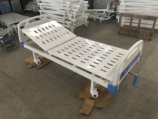 Khung thép không gỉ Đơn giản Tay quay Hướng dẫn sử dụng Giường Hướng dẫn sử dụng Giường bệnh viện