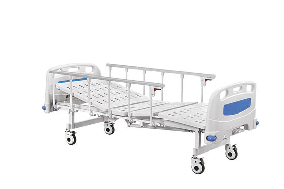 Hai tay quay Giường chăm sóc bằng tay PP Đầu bảng điều khiển trung tâm Bánh xe điều khiển bằng tay Giường bệnh viện