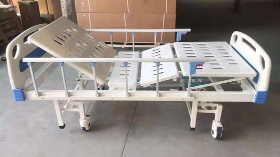 2 Cranks Hướng dẫn sử dụng bệnh viện Giường bệnh nhân Khung nhựa phun thép