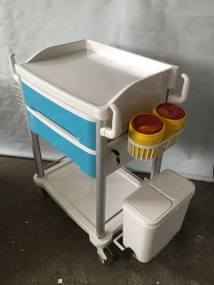 Xe đẩy y tế ABS trên bánh xe Phân phối thuốc Xe đẩy Bệnh viện