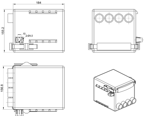 Bộ điều khiển bộ truyền động tuyến tính làm việc nhẹ Abs 36VDC SMPS cho giường y tế