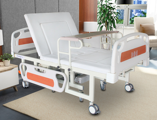 Giường điều dưỡng bằng điện tại nhà với giường có thể tháo rời xe lăn màu trắng