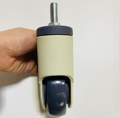 Bánh xe y tế bệnh viện đa năng 4 inch với phanh màu trắng kem