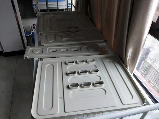 Ban giường y tế màu trắng hình chữ nhật cho bệnh viện được sử dụng cho giường bệnh viện