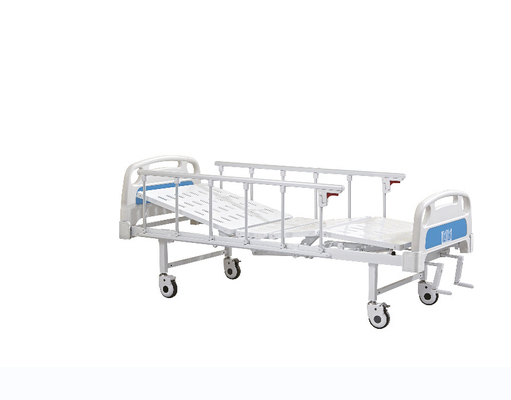 Giường bệnh viện hướng dẫn sử dụng Metal Double Rocker Màu trắng và xanh lam