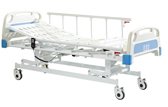Giường bệnh viện hướng dẫn sử dụng Metal Double Rocker Màu trắng và xanh lam