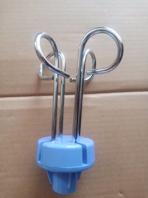 Móc que truyền dịch bằng thép không gỉ màu xanh cho bệnh viện