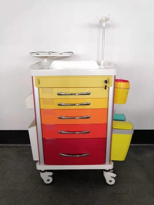 Xe gây mê pha chế màu đỏ Chất liệu nhôm thép ABS
