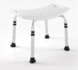 Ghế sau có thể tháo rời Ghế tắm có thể điều chỉnh Hợp kim nhôm Bule Trắng Chiều cao 50 cm