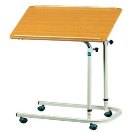 Chiều cao có thể điều chỉnh Bàn khay bệnh viện trên bánh xe thép với tổng chiều rộng 40cm