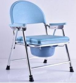 Ghế gấp Commode Chăm sóc gia đình Hợp kim nhôm An toàn làm việc Tải trọng 200kgs